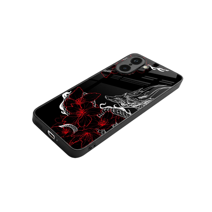 Fiery Petals stylish phone case for oneplus nord ce5 5g | glossy glass and slim fit