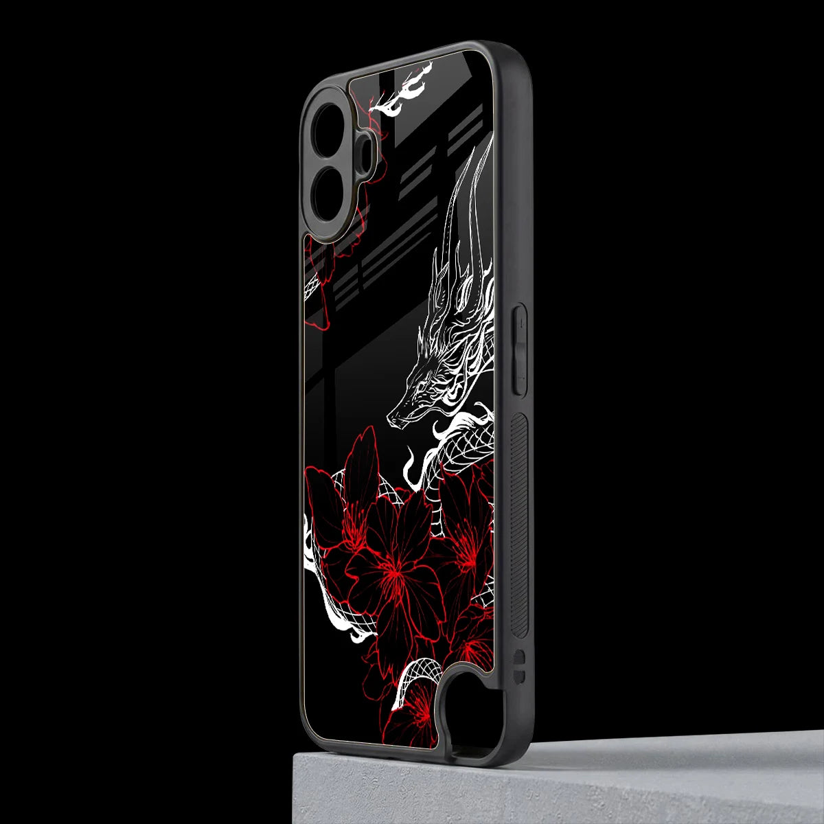 Fiery Petals cmf nothing phone 1 mobile cover | shockproof glass phone case