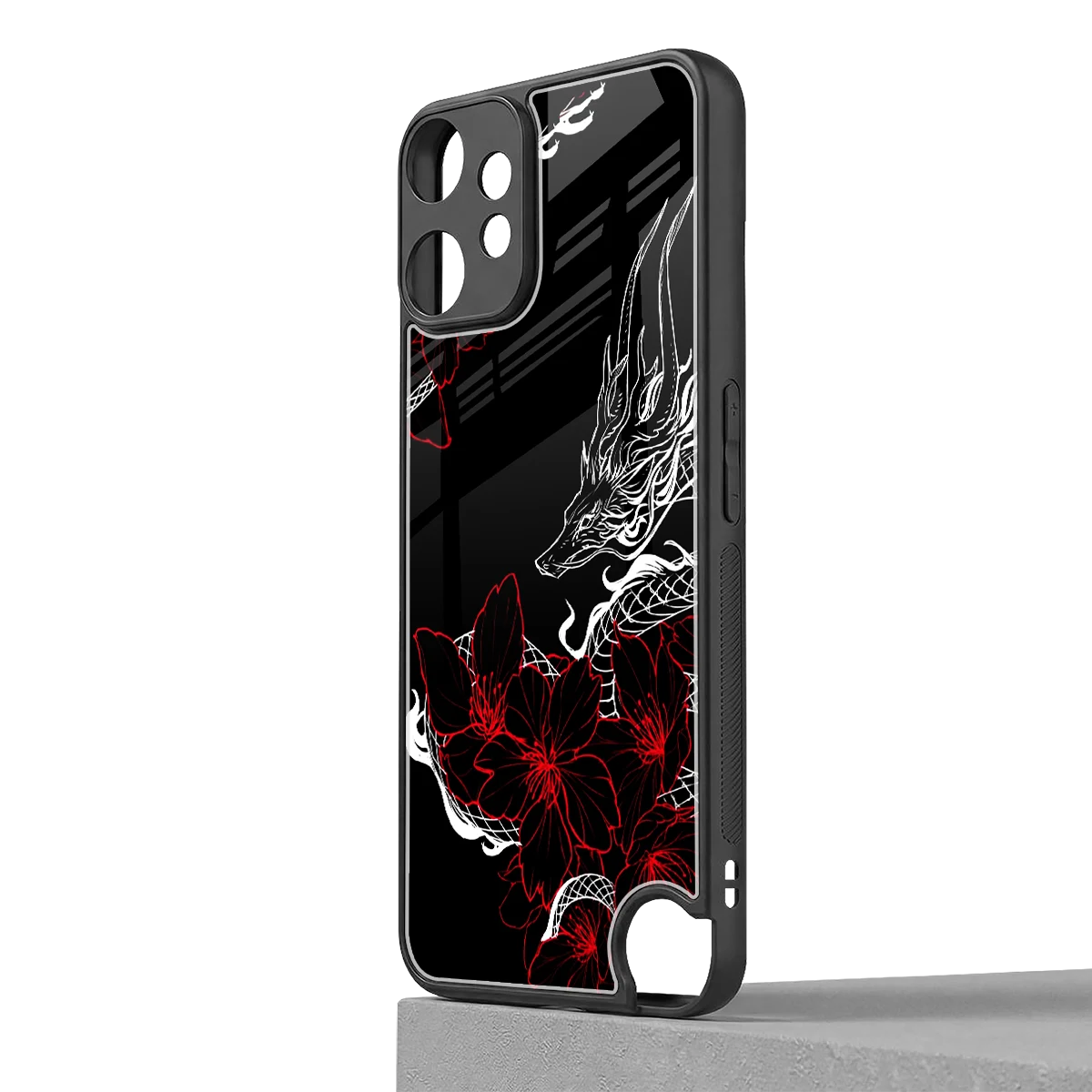 Fiery Petals cmf nothing phone 2 pro mobile cover | shockproof glass phone case