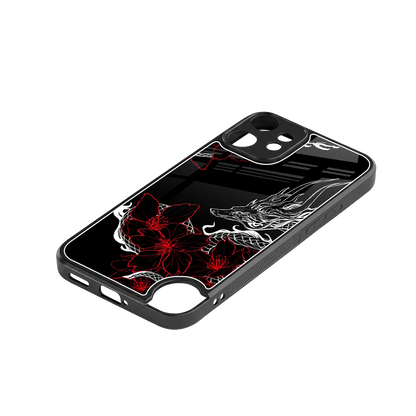 Fiery Petals stylish phone case for cmf nothing phone 2 pro | glossy glass and slim fit