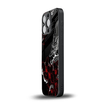 Fiery Petals iphone 16 pro mobile cover | shockproof glass phone case