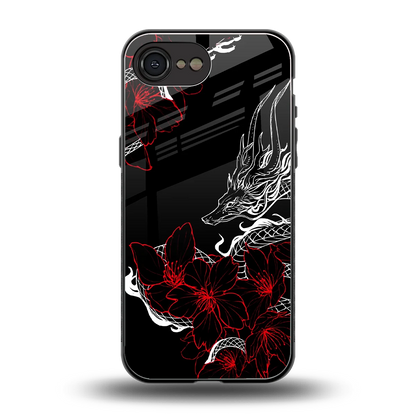 Fiery Petals back phone cover | glass case for iphone 16e