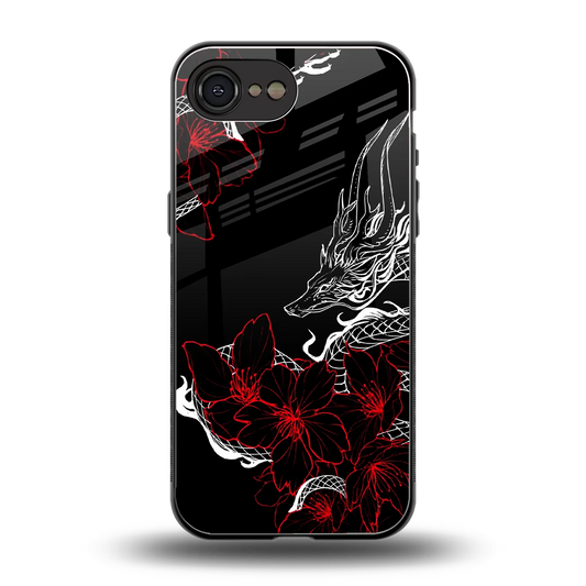 Fiery Petals back phone cover | glass case for iphone 16e