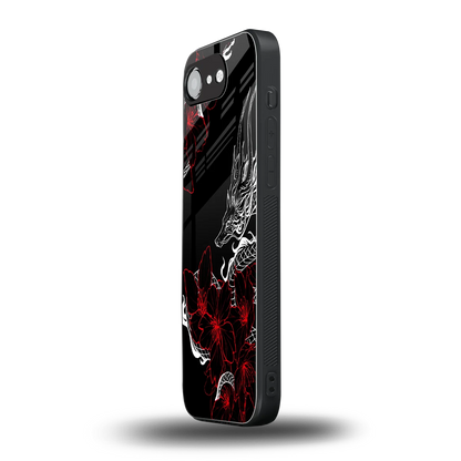 Fiery Petals iphone 16e mobile cover | shockproof glass phone case