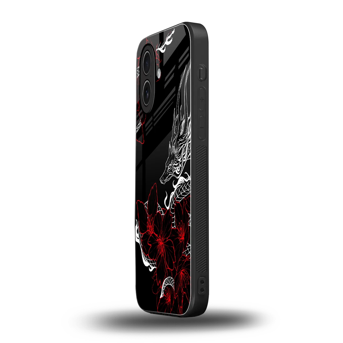 Fiery Petals iphone 17 mobile cover | shockproof glass phone case