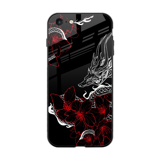 Fiery Petals back phone cover | glass case for iphone 6