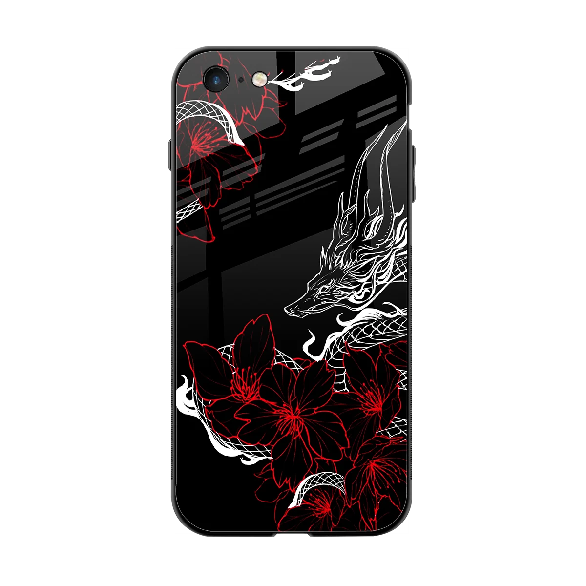 Fiery Petals back phone cover | glass case for iphone 6s plus