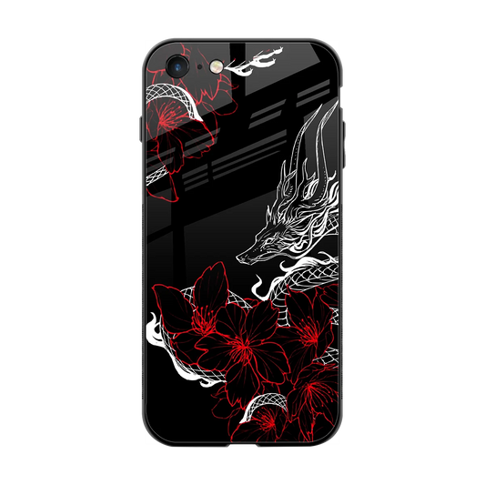 Fiery Petals back phone cover | glass case for iphone 7