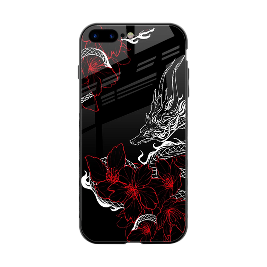 Fiery Petals back phone cover | glass case for iphone 8 plus
