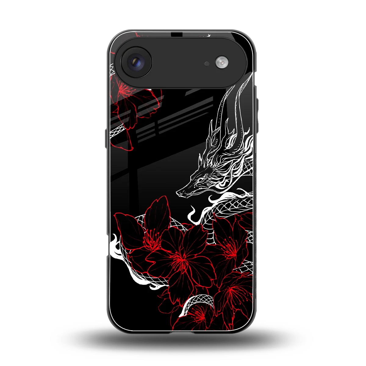 Fiery Petals back phone cover | glass case for iphone air