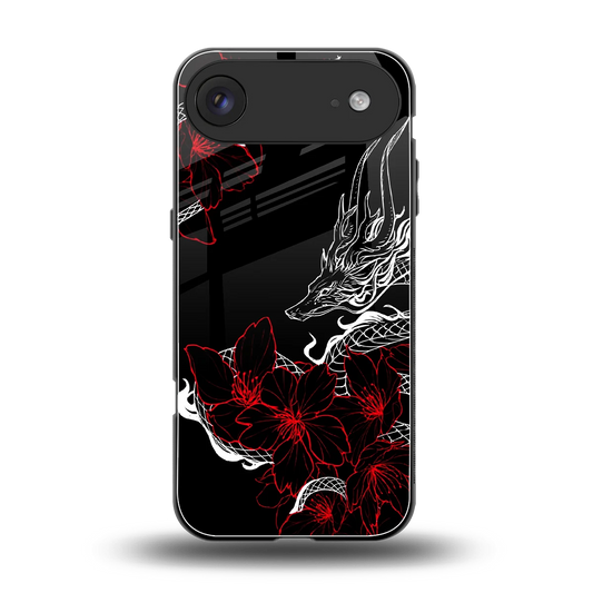 Fiery Petals back phone cover | glass case for iphone air