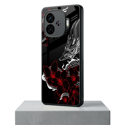 Fiery Petals iqoo neo 10r 5g mobile cover | shockproof glass phone case