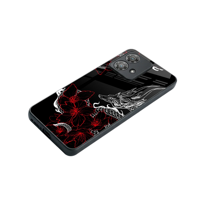 Fiery Petals stylish phone case for motorola edge 40 neo 5g | glossy glass and slim fit