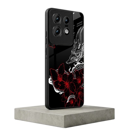 Fiery Petals motorola edge 50 pro mobile cover | shockproof glass phone case