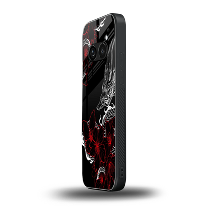 Fiery Petals nothing phone 2a plus mobile cover | shockproof glass phone case