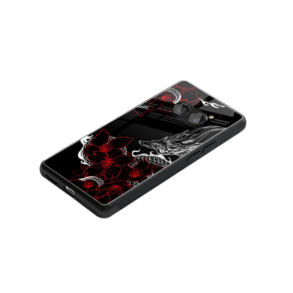 Fiery Petals stylish phone case for nothing phone 2a | glossy glass and slim fit