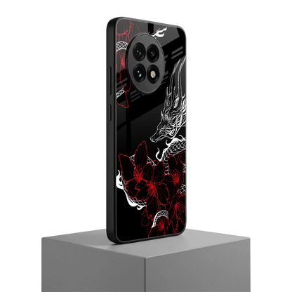 Fiery Petals oneplus 13r mobile cover | shockproof glass phone case