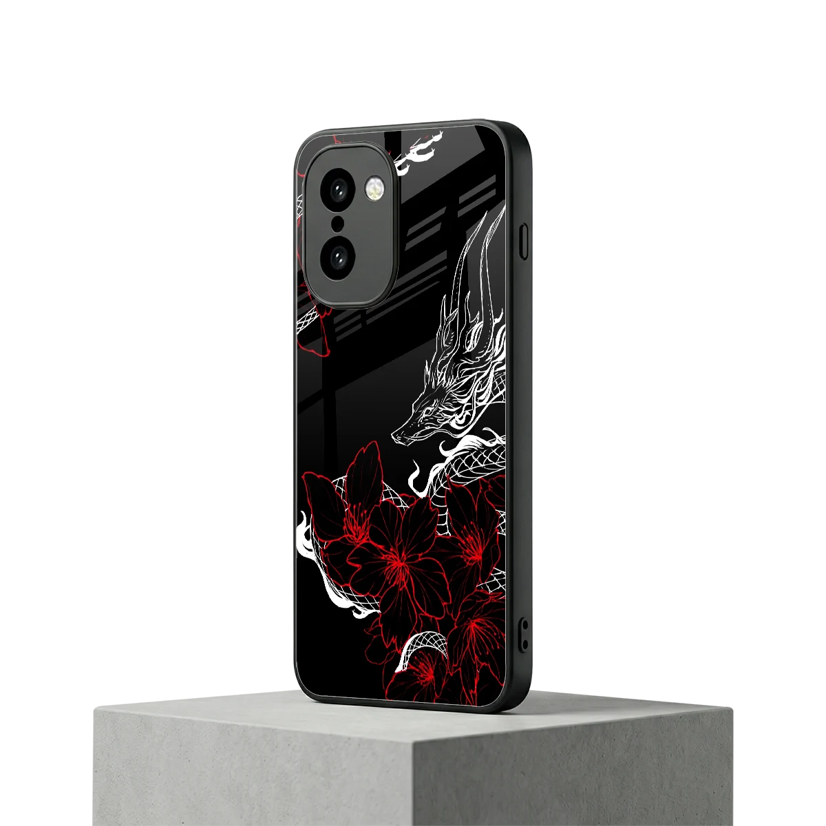 Fiery Petals oneplus 15r mobile cover | shockproof glass phone case