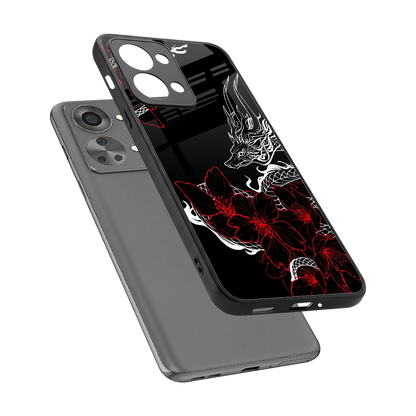 Fiery Petals sleek oneplus nord 2t cover with tempered glass back and TPU edges