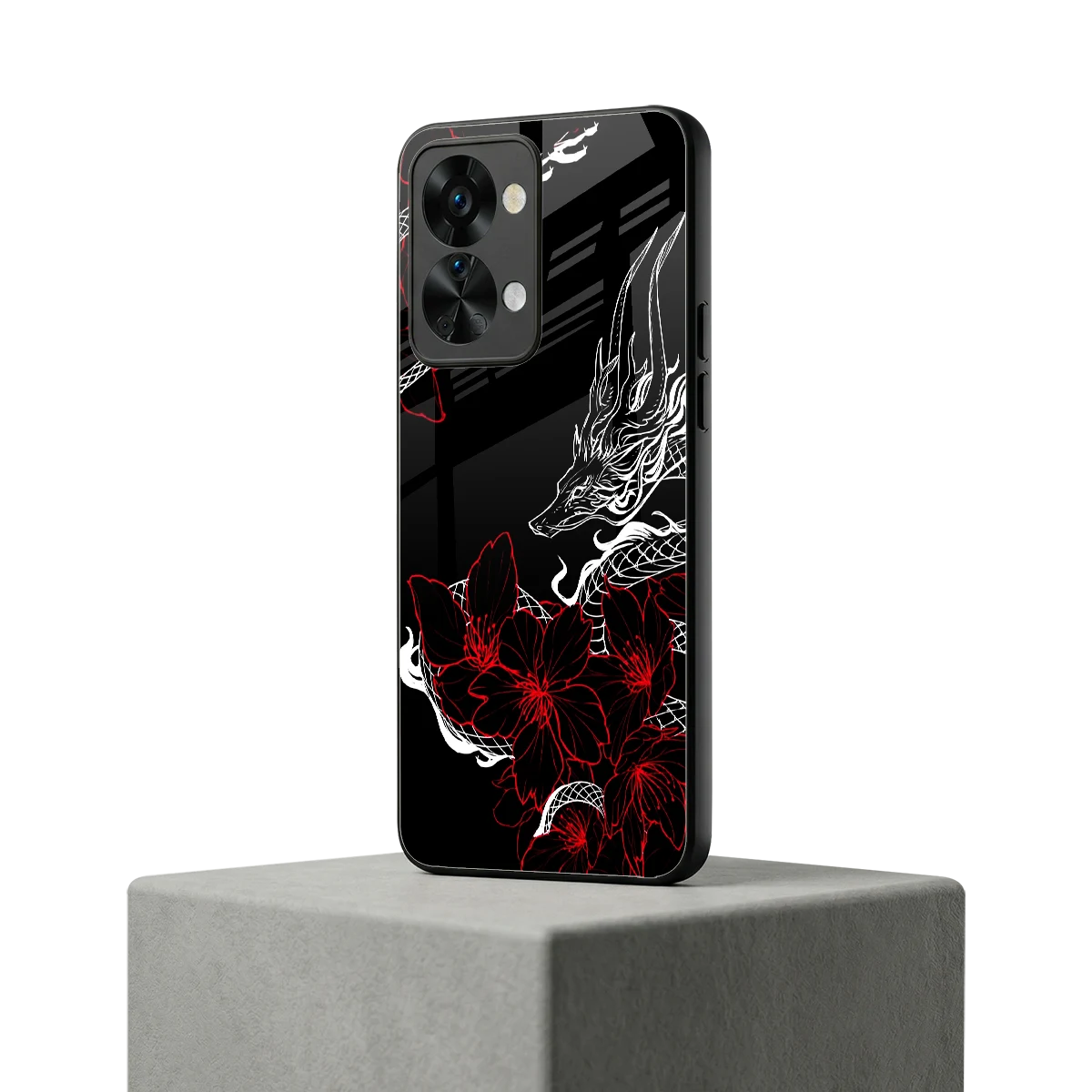 Fiery Petals oneplus nord 2t mobile cover | shockproof glass phone case