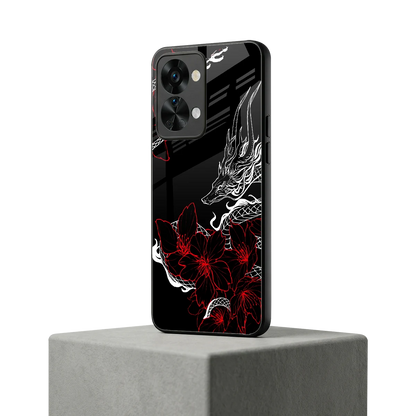 Fiery Petals oneplus nord 2t mobile cover | shockproof glass phone case