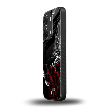 Fiery Petals oneplus nord 3 mobile cover | shockproof glass phone case