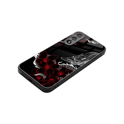 Fiery Petals stylish phone case for oneplus nord 5 | glossy glass and slim fit