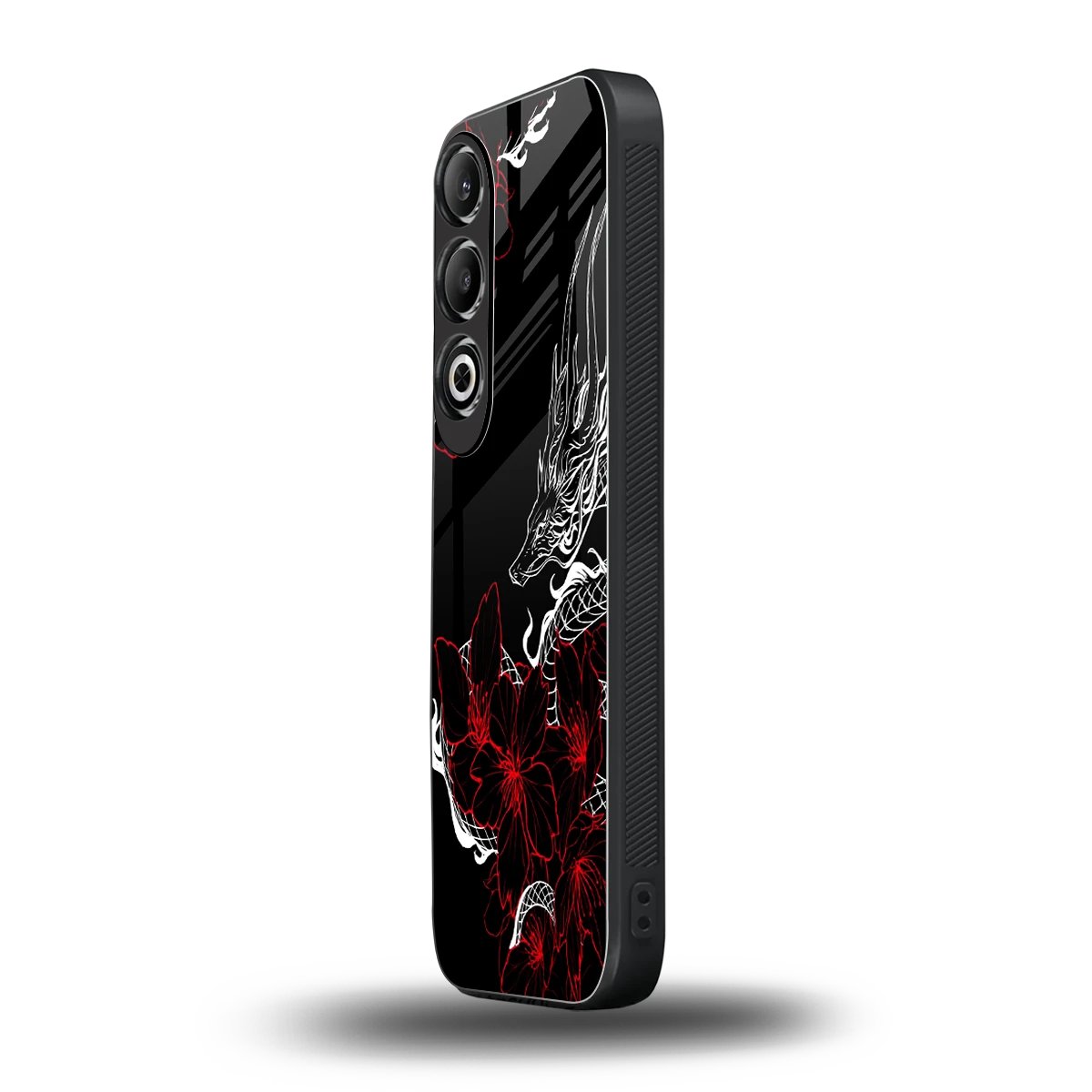 Fiery Petals oneplus nord ce 4 mobile cover | shockproof glass phone case