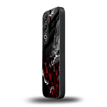 Fiery Petals oneplus nord ce 4 mobile cover | shockproof glass phone case