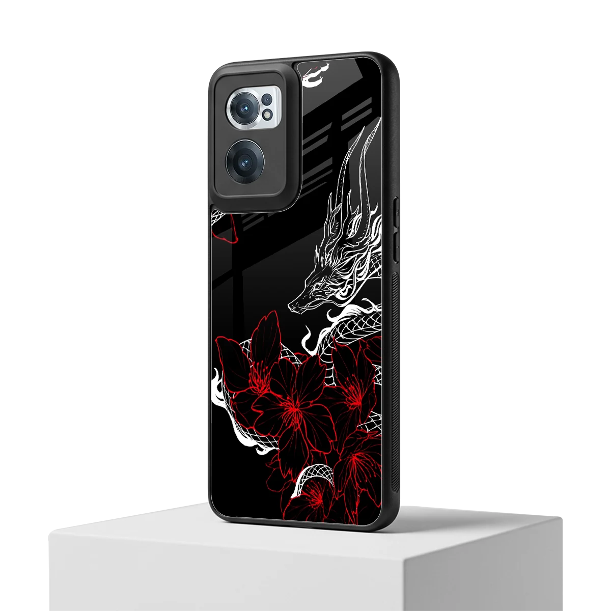 Fiery Petals oneplus nord ce 2 mobile cover | shockproof glass phone case