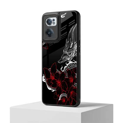 Fiery Petals oneplus nord ce 2 mobile cover | shockproof glass phone case