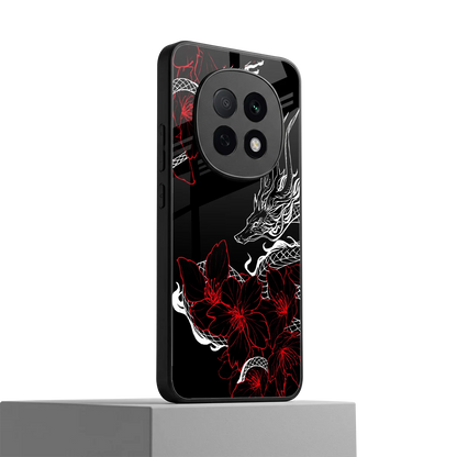 Fiery Petals oppo f29 pro 5g mobile cover | shockproof glass phone case
