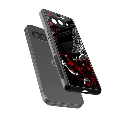 Fiery Petals sleek google pixel 10a cover with tempered glass back and TPU edges