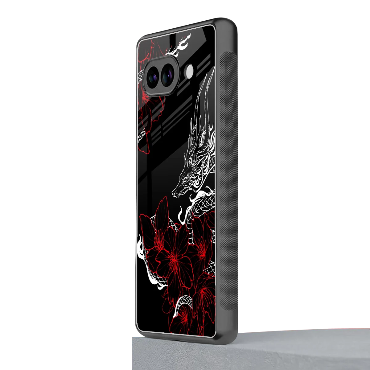 Fiery Petals google pixel 10a mobile cover | shockproof glass phone case