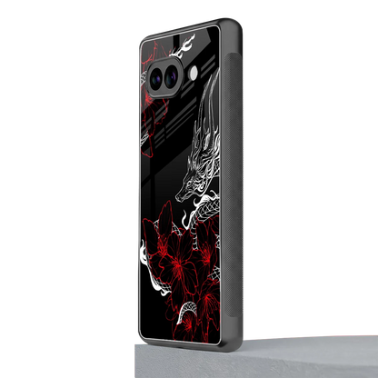 Fiery Petals google pixel 10a mobile cover | shockproof glass phone case