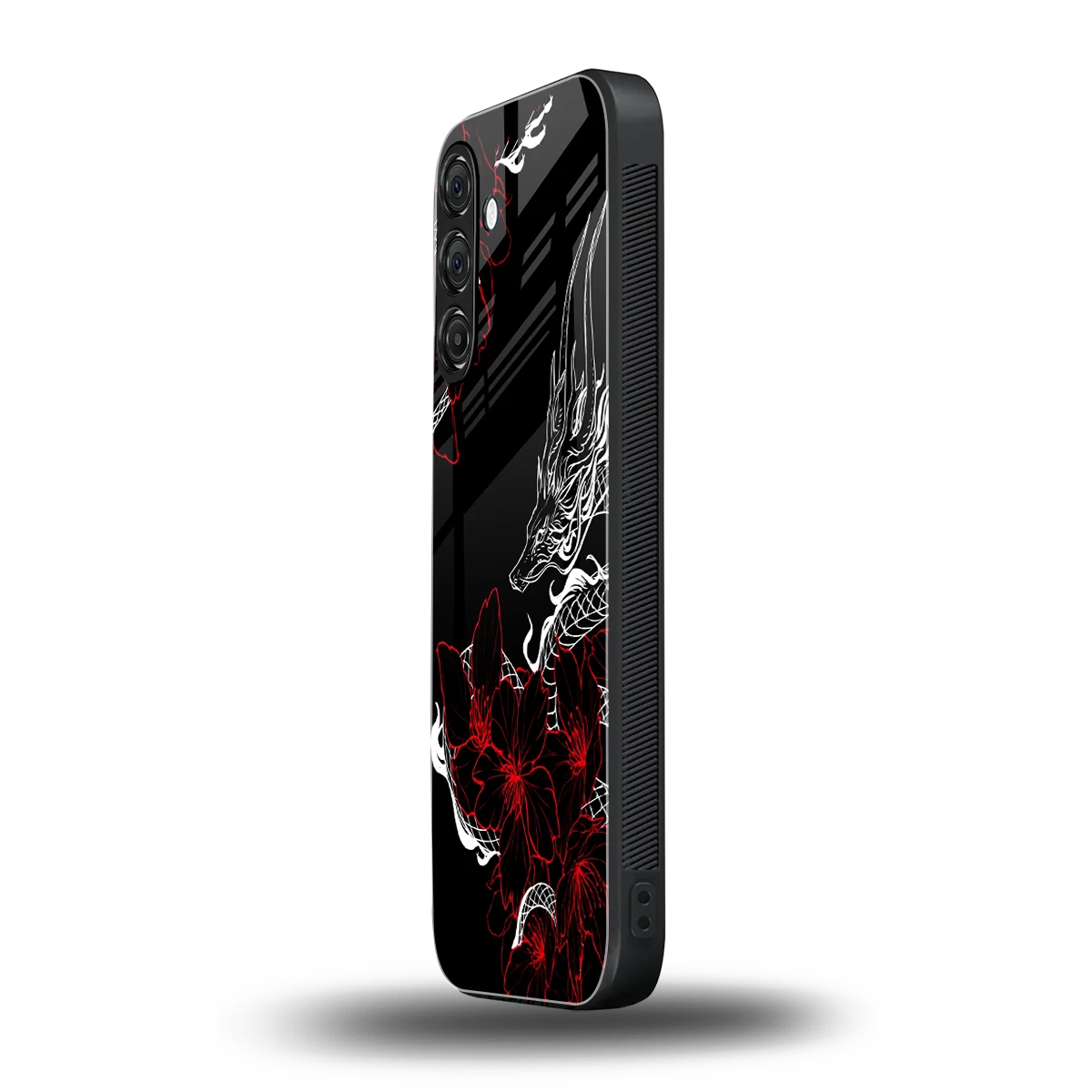 Fiery Petals samsung galaxy m34 5g mobile cover | shockproof glass phone case