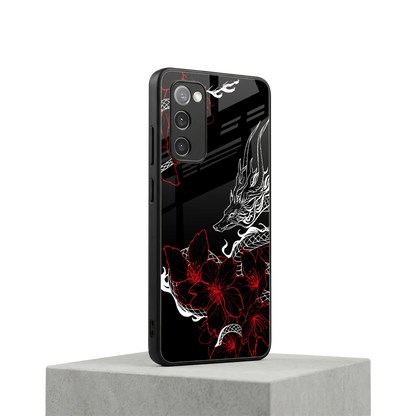 Fiery Petals samsung galaxy s20 fe mobile cover | shockproof glass phone case