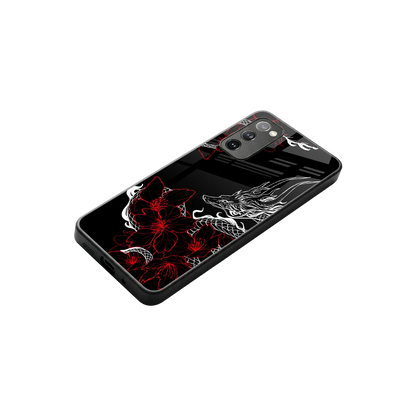 Fiery Petals stylish phone case for samsung galaxy s20 fe | glossy glass and slim fit