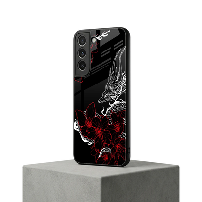 Fiery Petals samsung galaxy s22 mobile cover | shockproof glass phone case