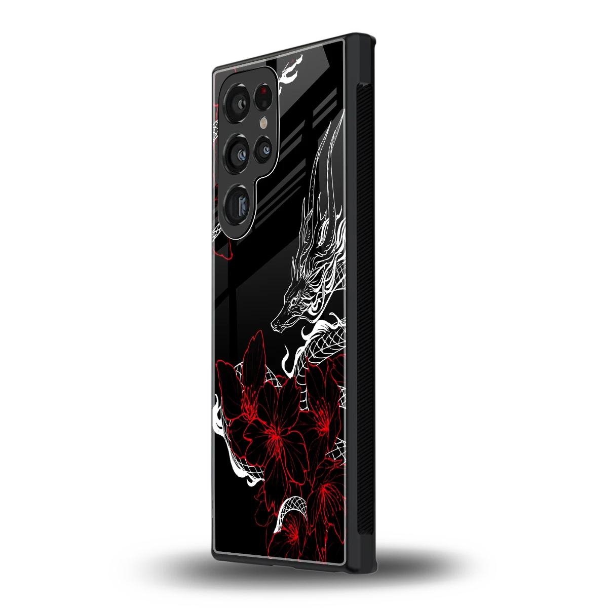 Fiery Petals samsung galaxy s23 ultra mobile cover | shockproof glass phone case