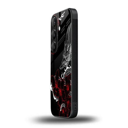 Fiery Petals samsung galaxy s24 mobile cover | shockproof glass phone case
