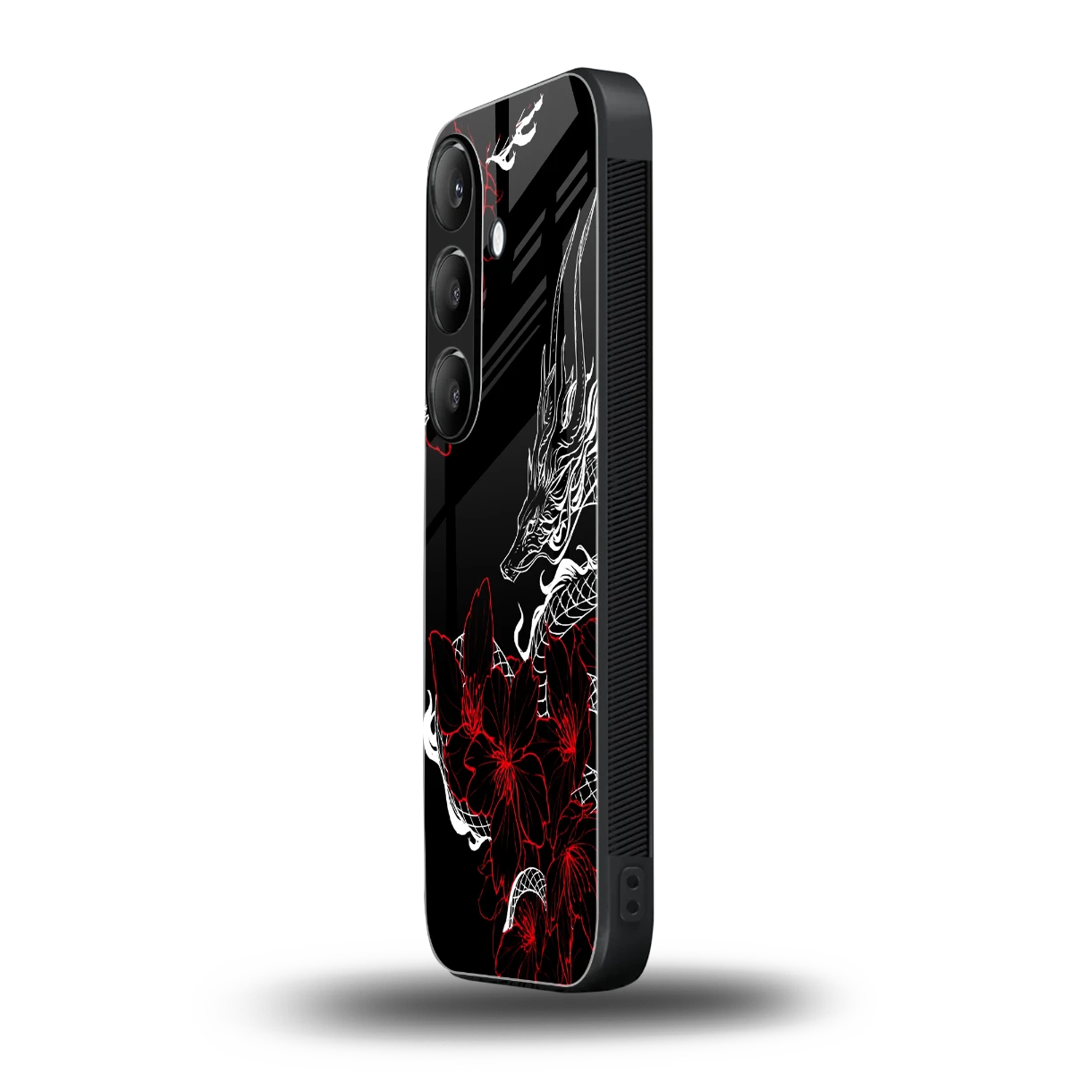 Fiery Petals samsung galaxy s24 plus mobile cover | shockproof glass phone case