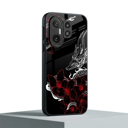 Fiery Petals vivo x200 fe mobile cover | shockproof glass phone case