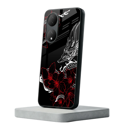 Fiery Petals Vivo-y100 mobile cover | shockproof glass phone case