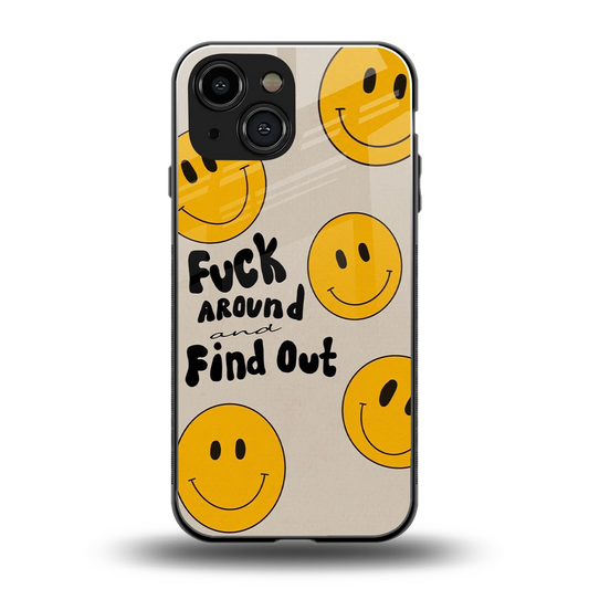 Find Out back phone cover | glass case for iphone 13 mini