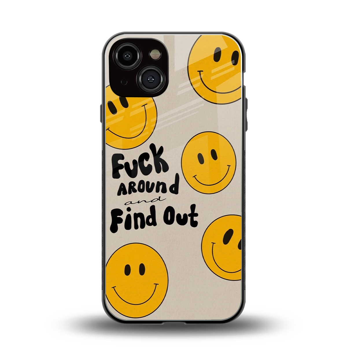 Find Out back phone cover | glass case for iphone 14