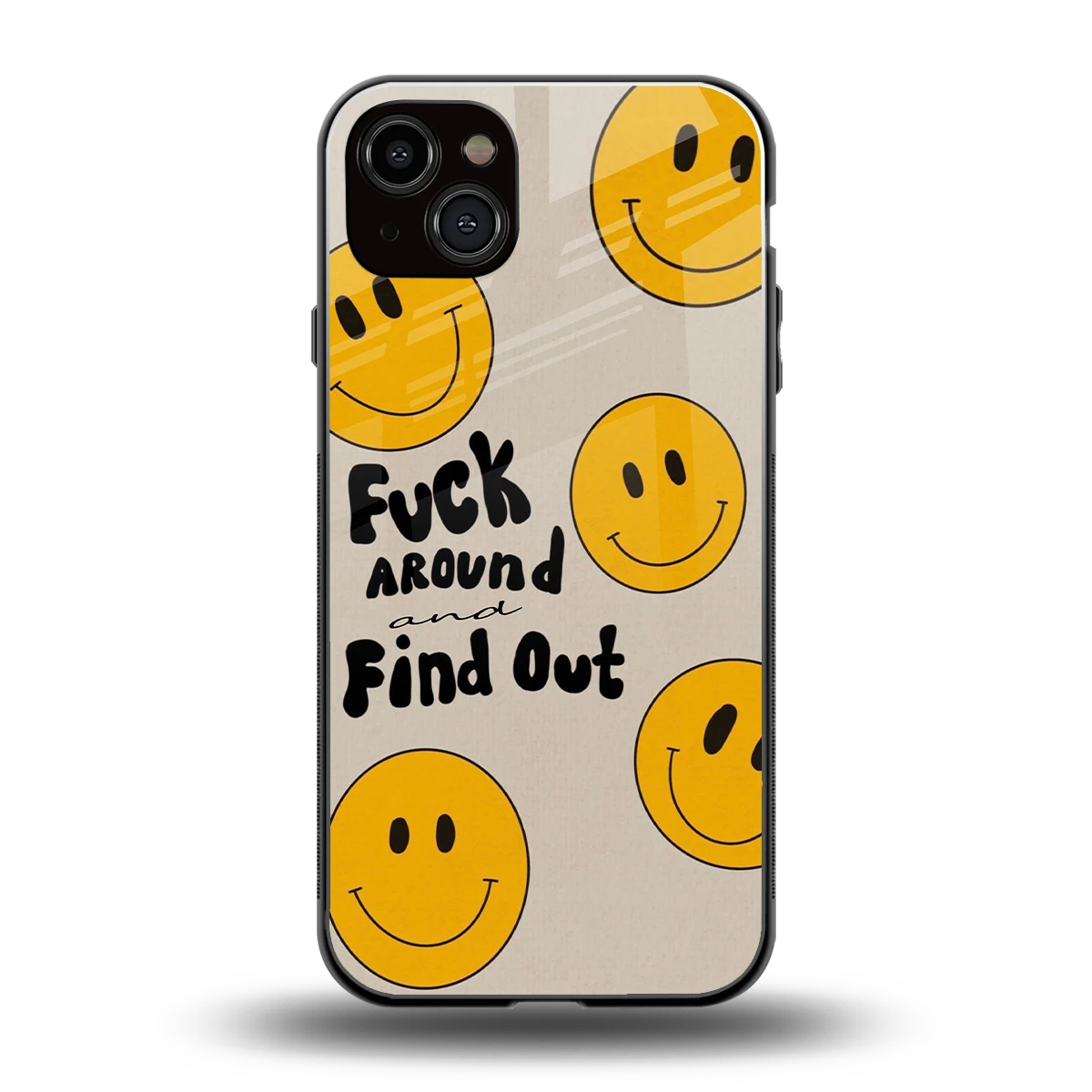 Find Out back phone cover | glass case for iphone 15 plus
