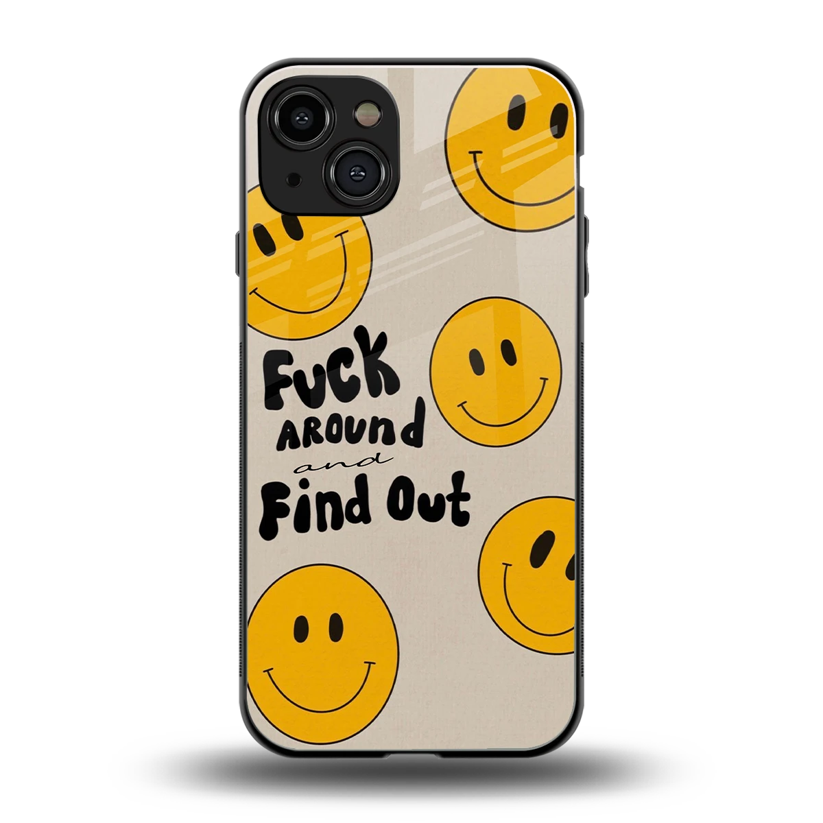 Find Out back phone cover | glass case for iphone 15
