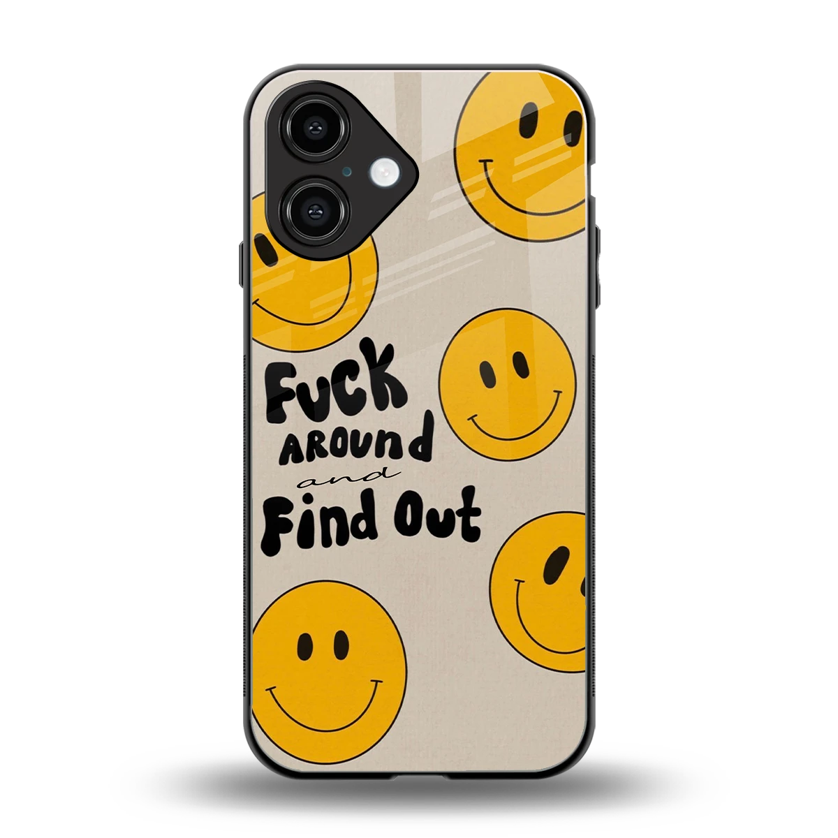 Find Out back phone cover | glass case for iphone 16