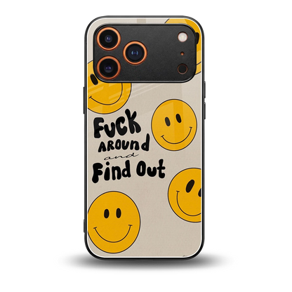 Find Out back phone cover | glass case for iphone 17 pro